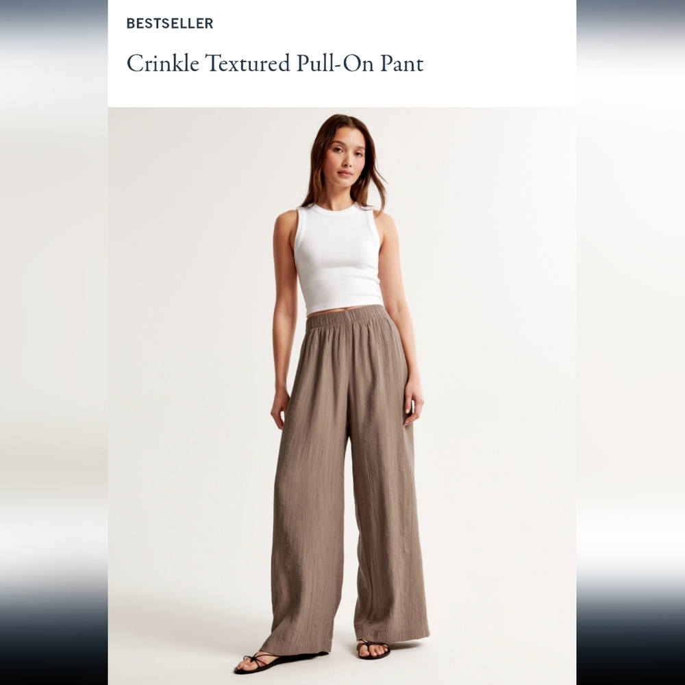Abercrombie & Fitch Ceinkle High Rise Pants